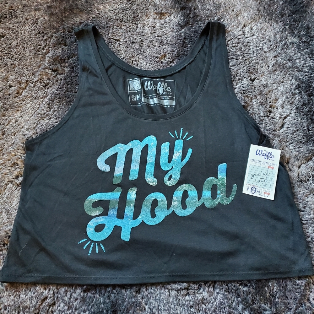 Waffle‎ haus crop tank